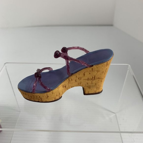 Just the Right Shoe Raine Willitts Designs Cork Wedge 25093 Miniature Sandal - Picture 4 of 10